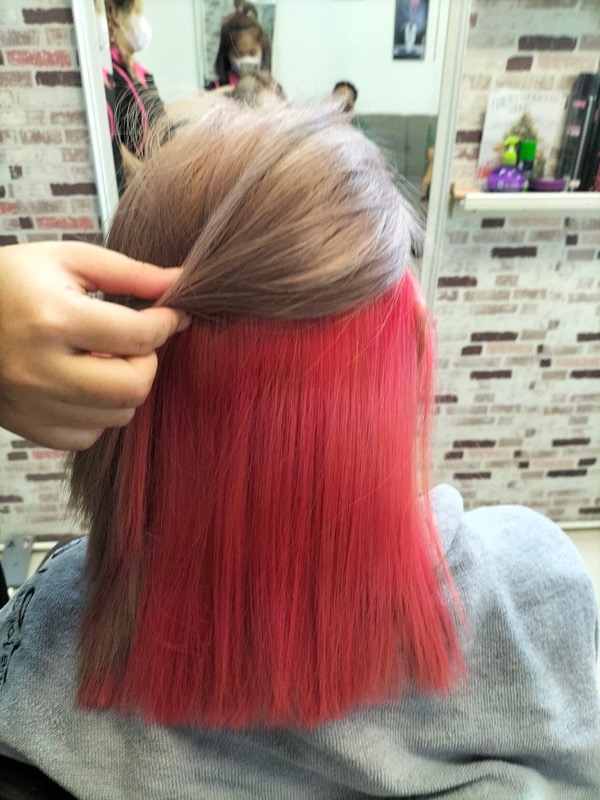 Hair cut and styling result at Wawa Salon Thailand