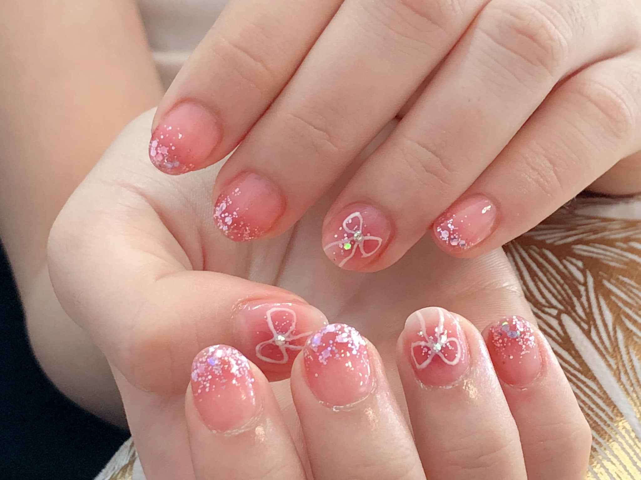 PVC nail extensions with art design Chiang Mai